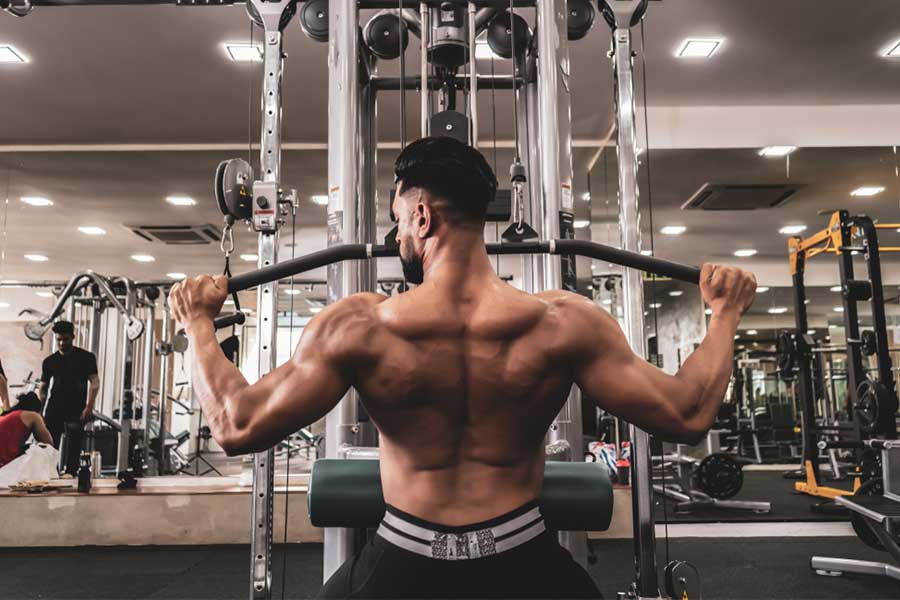 lat pull-down machine workout