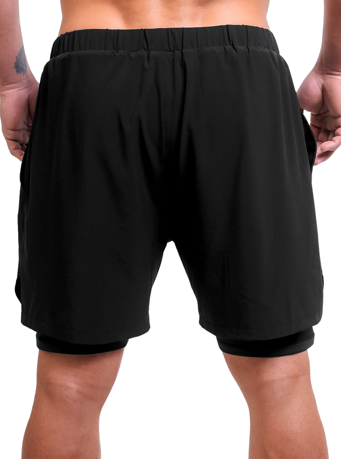 DMoose Active Shorts Black | Lightweight & Breathable Performance Shorts