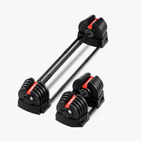 DMoose 2 IN 1 Adjustable Dumbbell Barbell Ultimate Fitness Gear