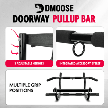 DMoose Pull Up Bar - Adjustable, Secure, and Versatile for Full-Body ...